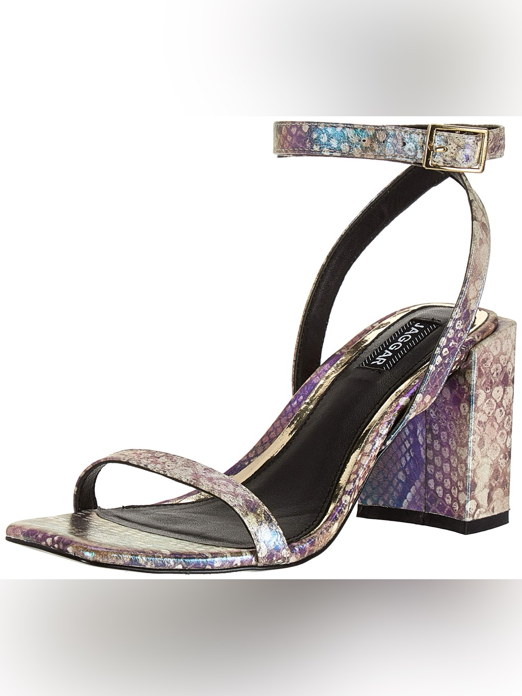 Jaggar Essential Iridescent Snake Heels Sz 6 Bnwb